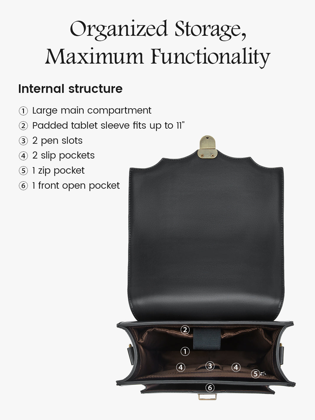 Aria Vintage Backpack for Laptops 11-15.6 Inches