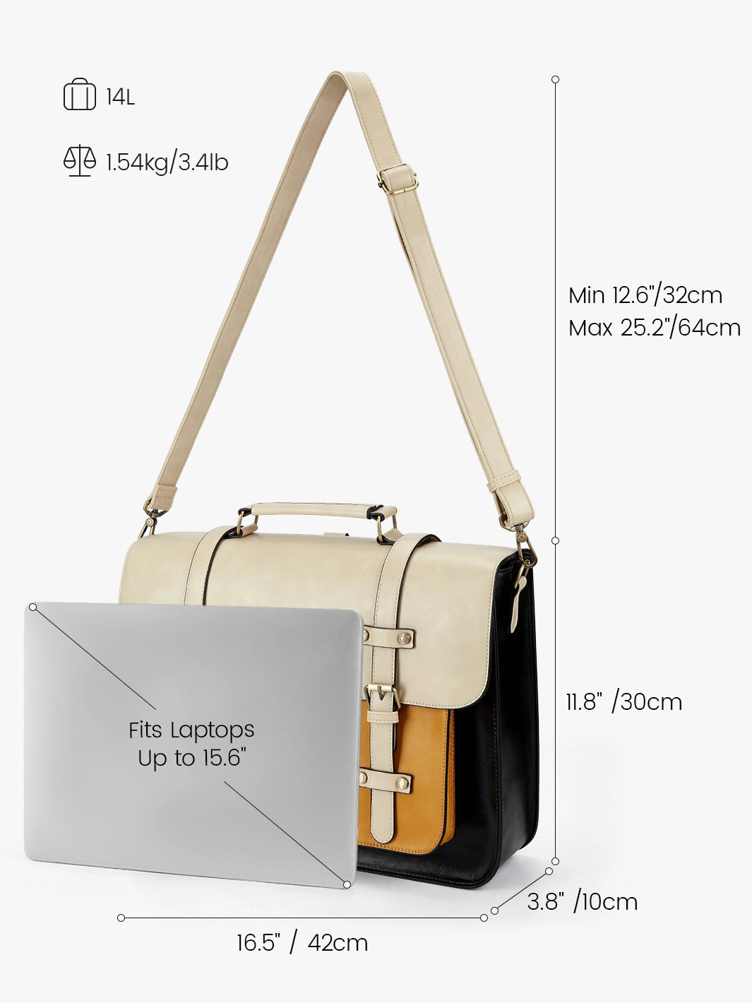 Sombre Vintage Briefcase