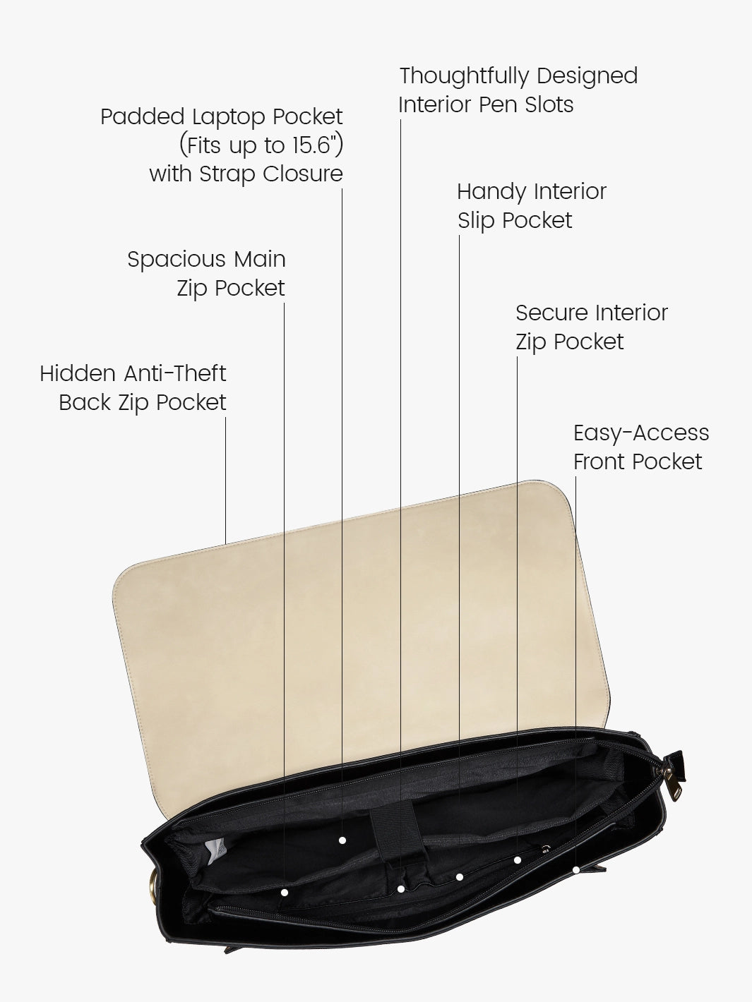 Sombre Vintage Briefcase