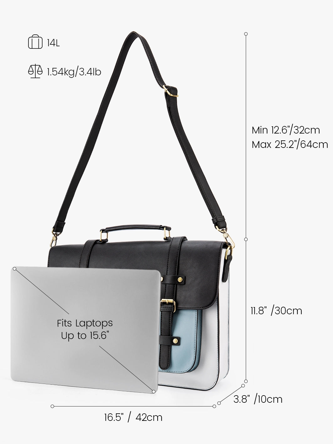 Sombre Vintage Briefcase