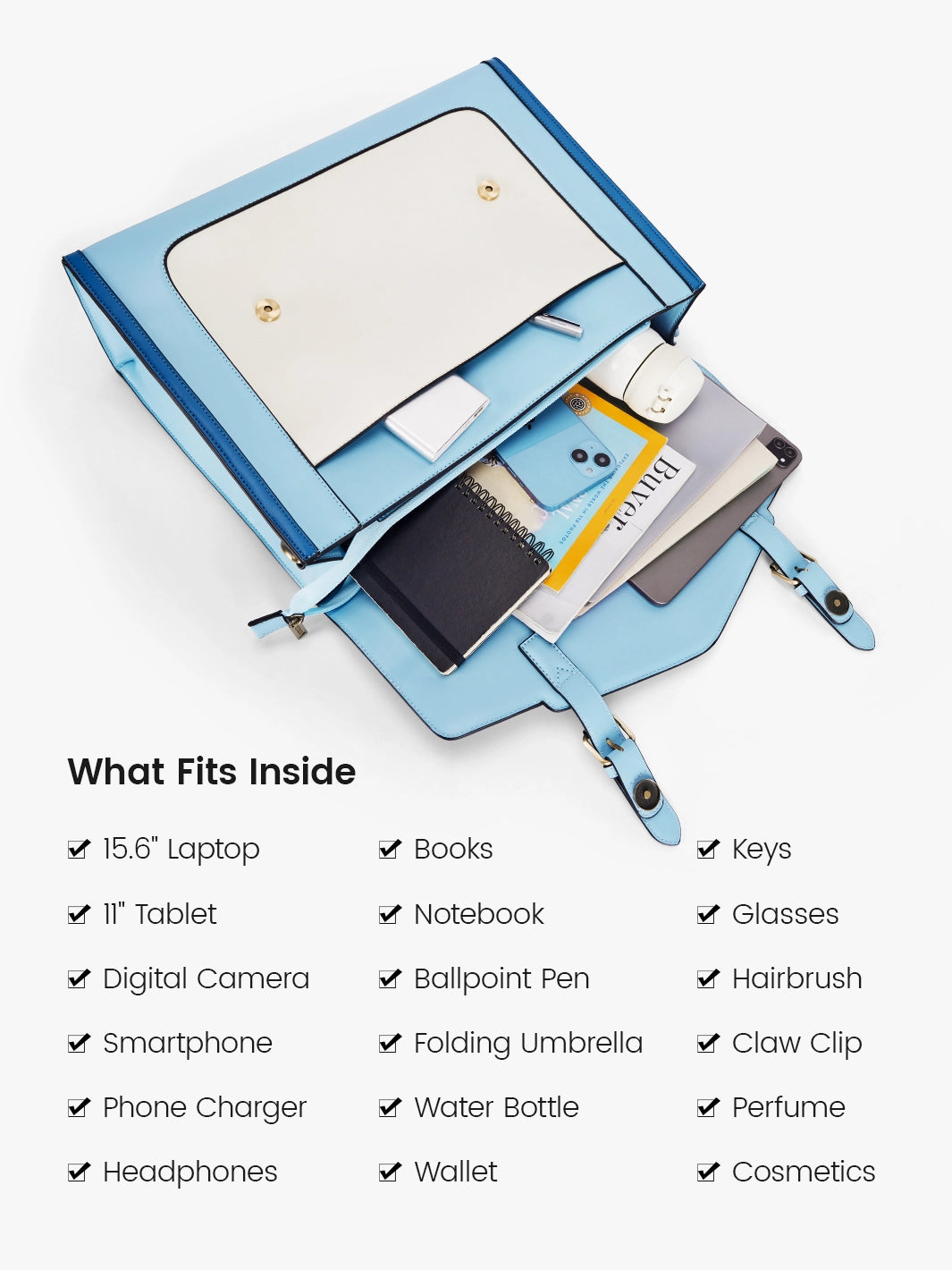 Julie Vintage Vegan Briefcase