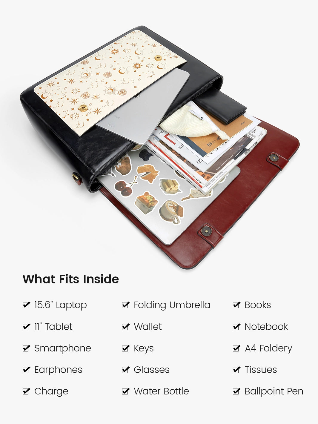 Starrynight Vintage 15.6-Inch Briefcase