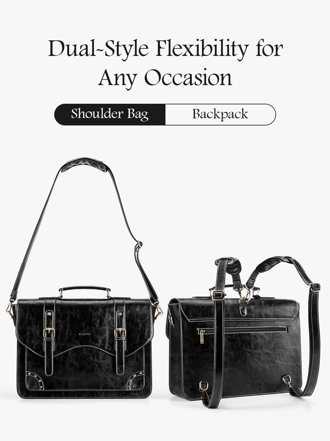 Wilder Vintage Rivet 15.6-Inch Briefcase