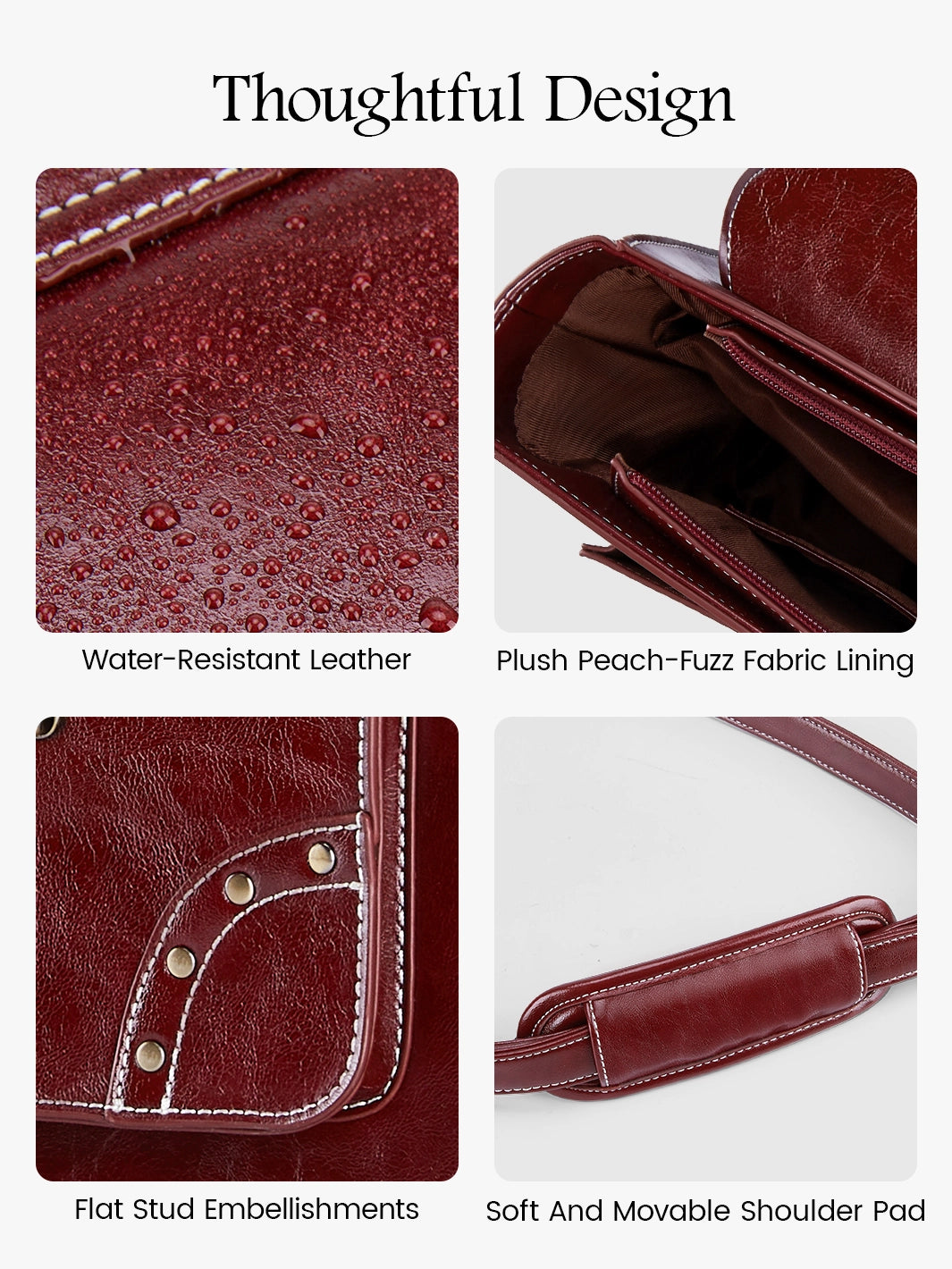 Wilder Vintage Rivet 15.6-Inch Briefcase