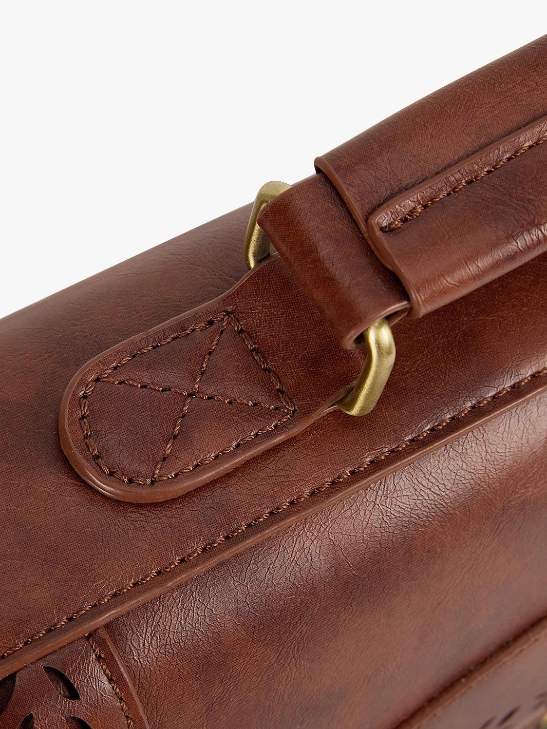 Women's Perforated Messenger Bag