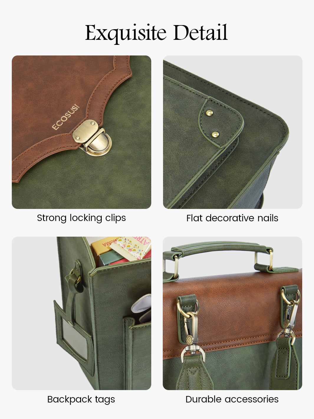 Aria Vintage Backpack for Laptops 11-15.6 Inches