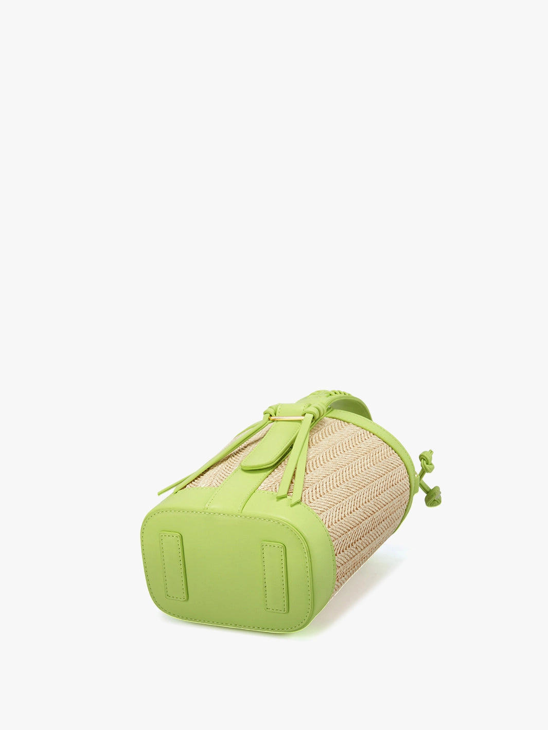 Marina Raffia Straw Bucket Bag