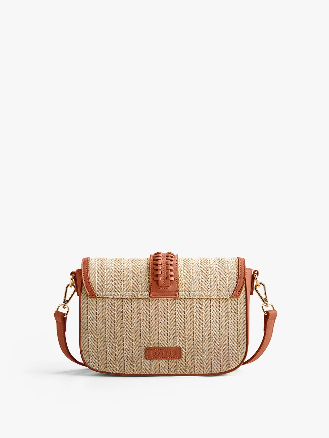 Marina Raffia Straw Crossbody Bag
