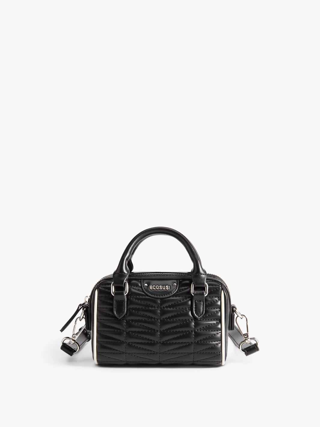 Elise Quilted Mini Boston Bag