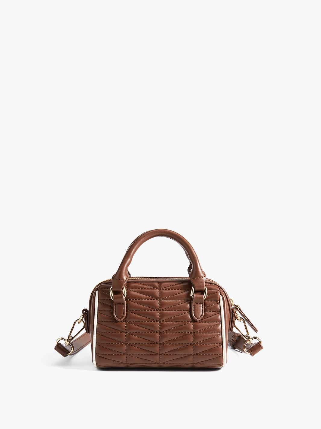Elise Quilted Mini Boston Bag