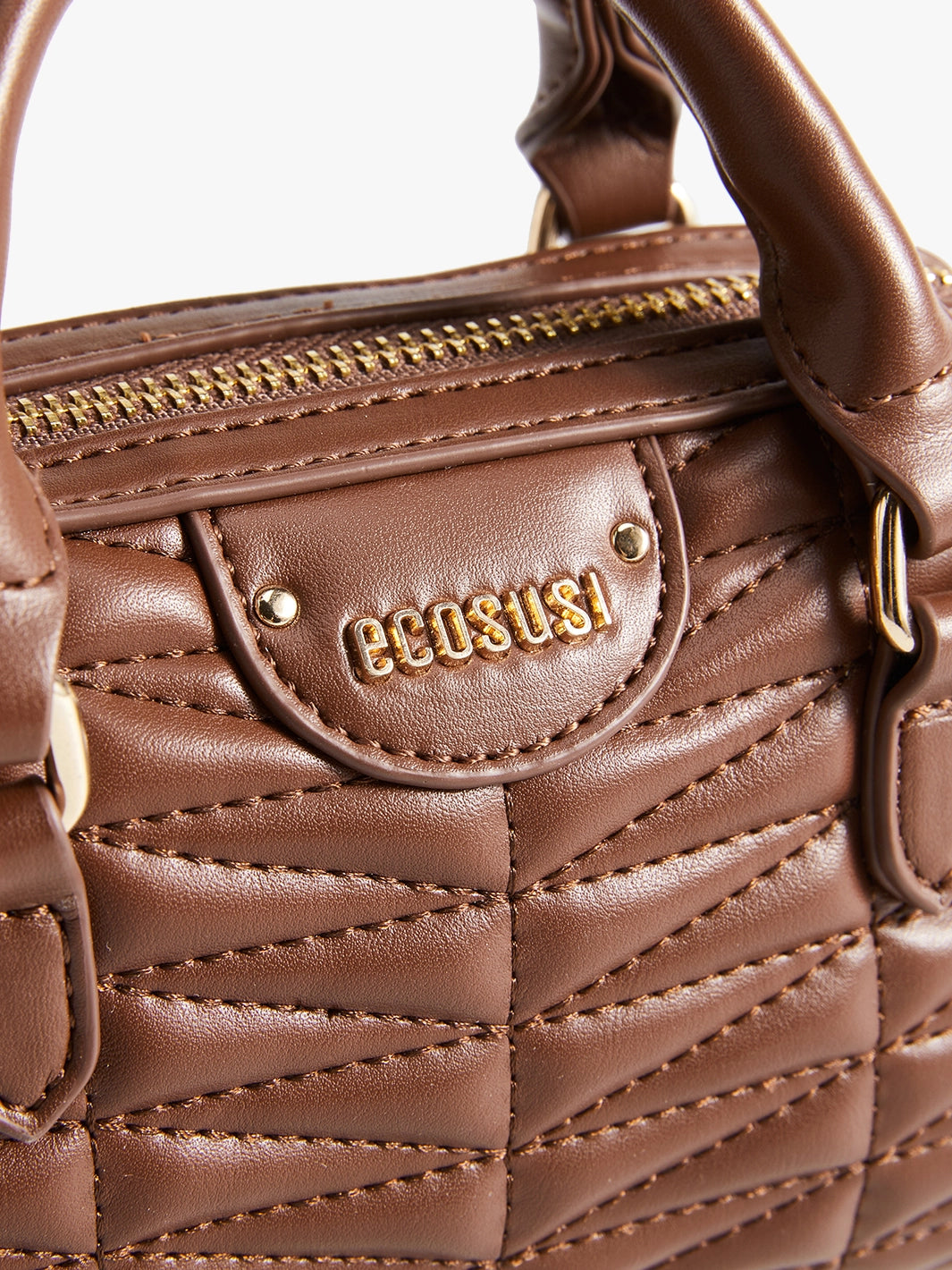 Elise Quilted Mini Boston Bag