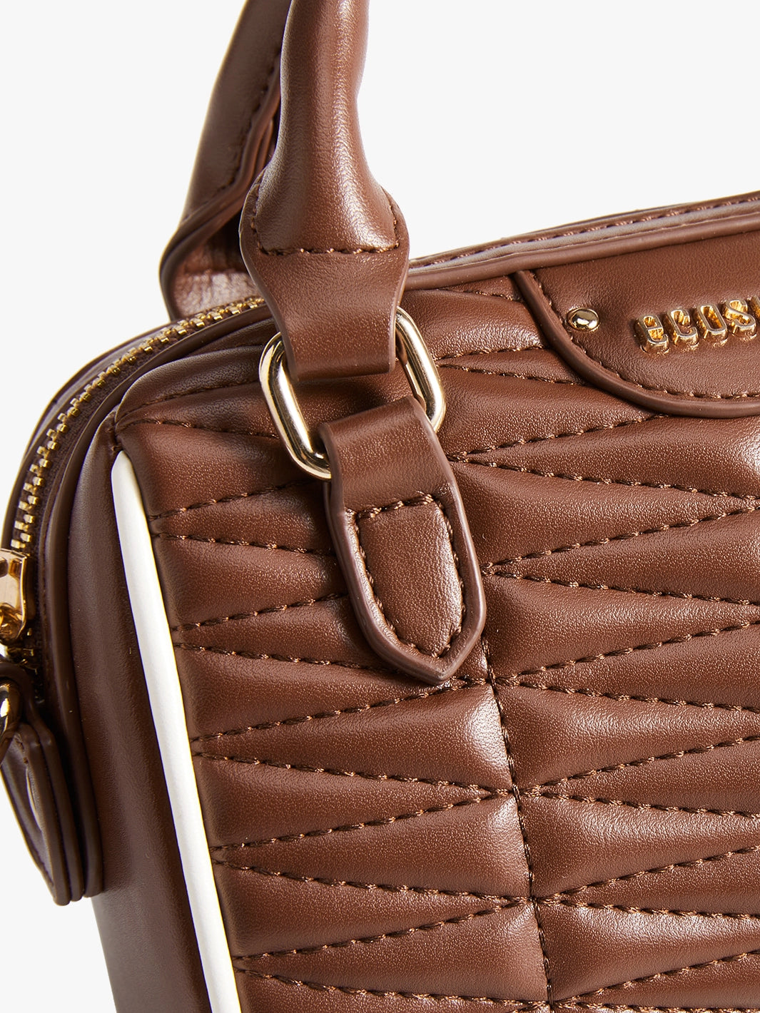 Elise Quilted Mini Boston Bag