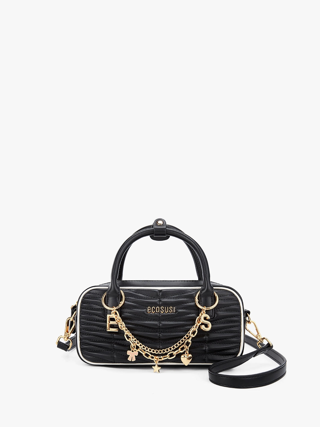 Claire Quilted Vegan Leather Pillow Bag