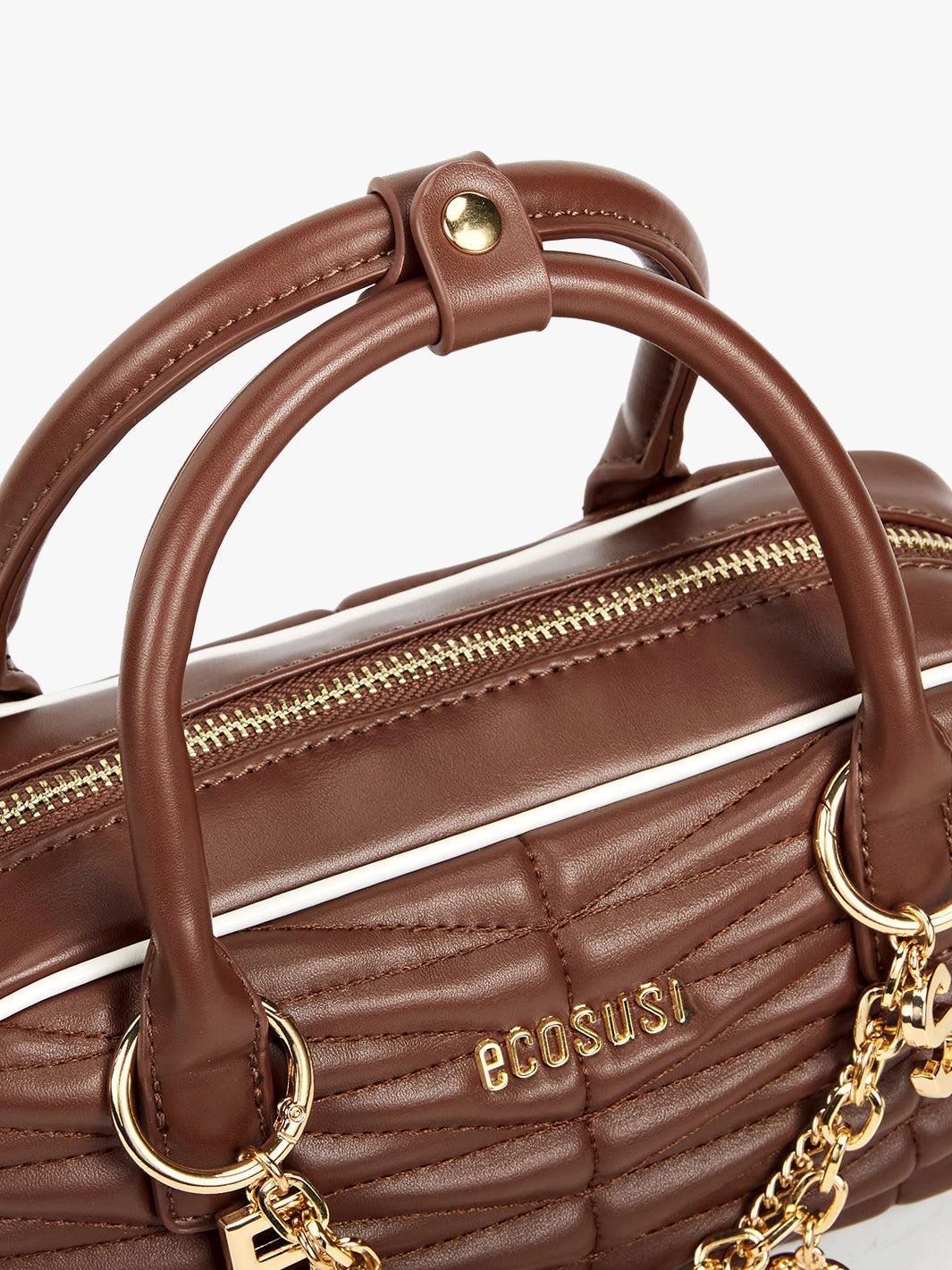 Claire Quilted Vegan Leather Pillow Bag