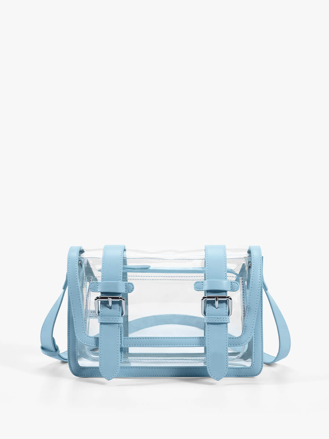 Vintage Should Bag: Jane Light Blue Messenger Bag - Clear
#color_Blue