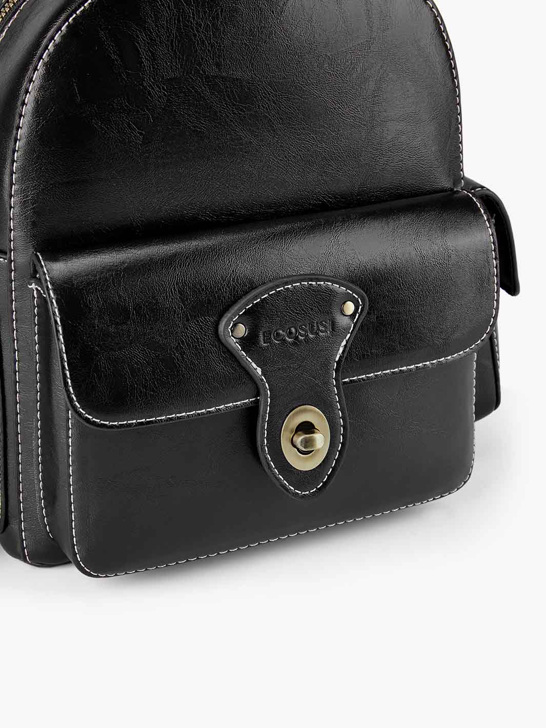 Alison Vintage Vegan Leather Mini Backpack