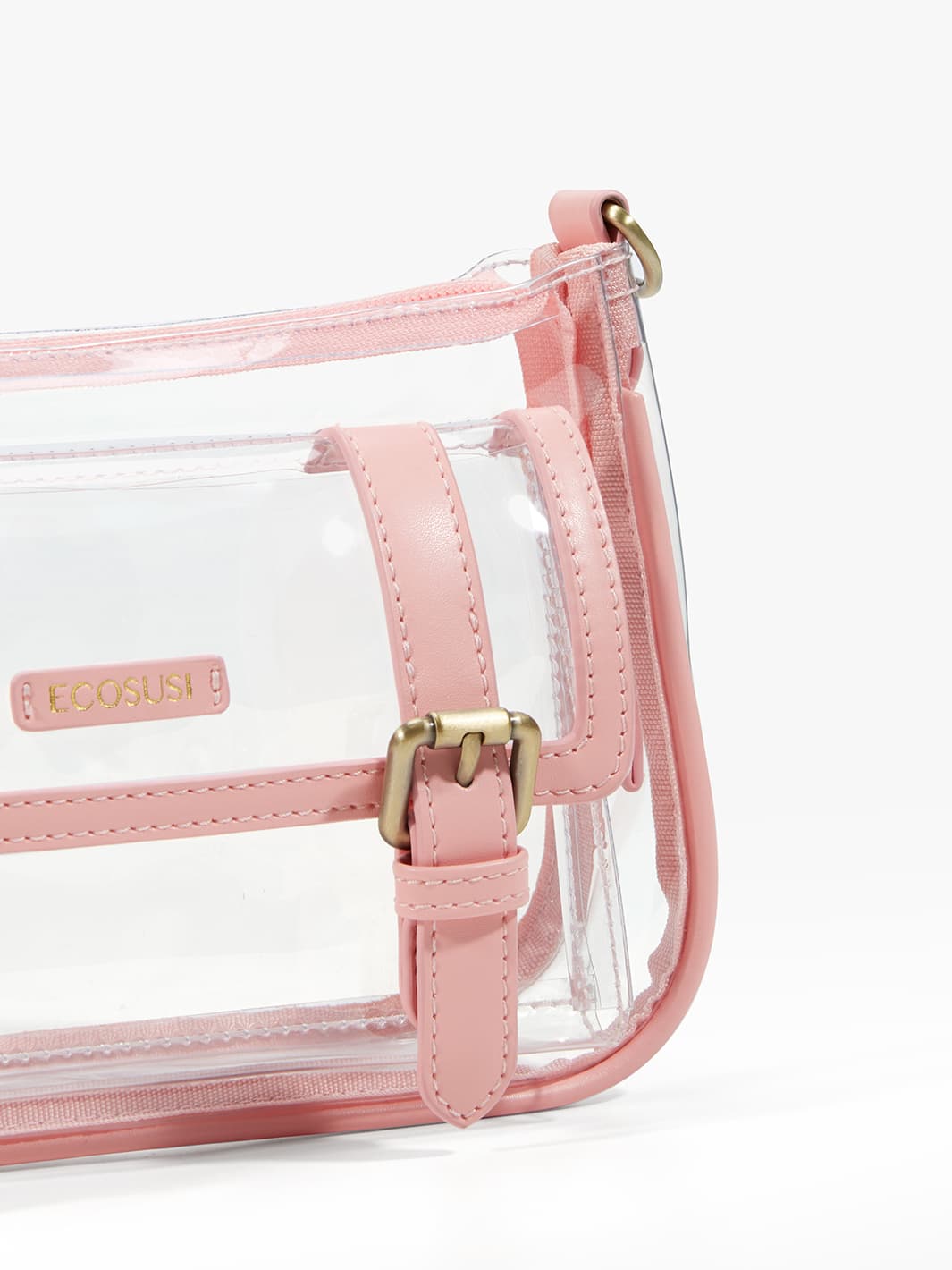 Clear Bag Crossbody with clear bag crossbody - ECOSUSI Shoulder Bag